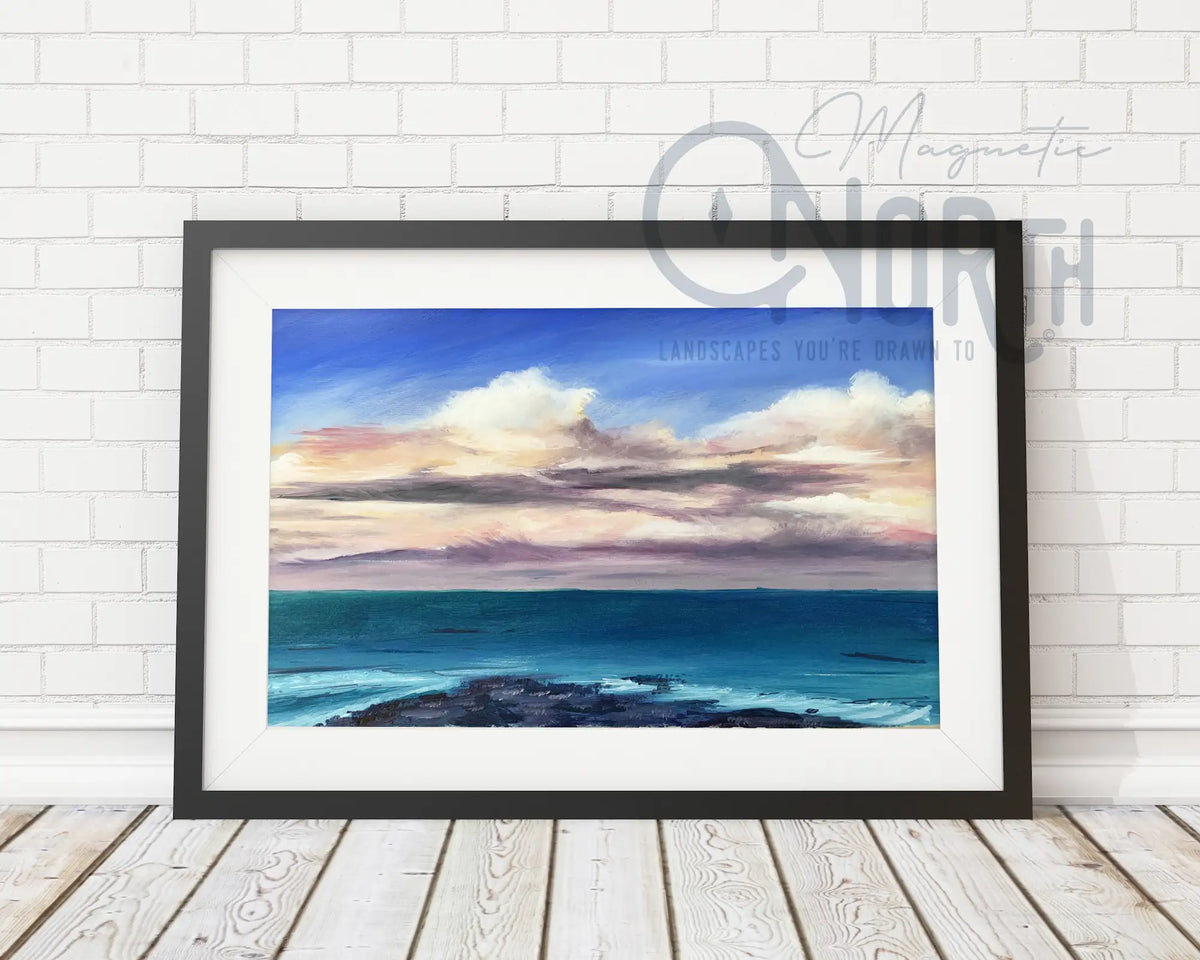 The Giants Causeway, Art Print Travel Poster, Northern Ireland, Ireland, Travel Print, House, Wedding gift, Christmas Gift, landscapes