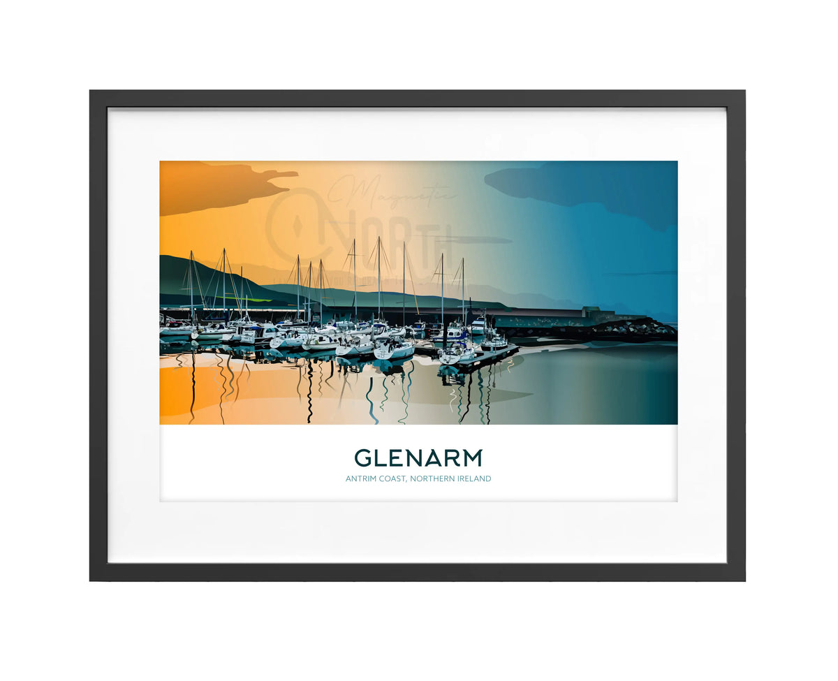 Irish Coastal Landmarks Collection, Art Print Travel Poster, Ireland, Travel Print, House, Wedding gift, Christmas Gift