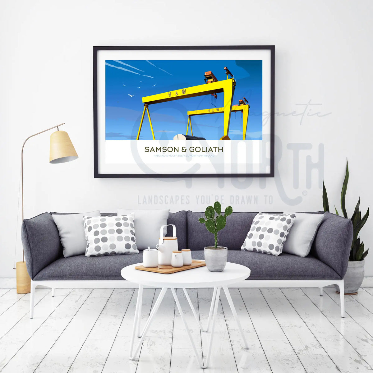Samson & Goliath, Travel print Poster, Belfast, Northern Ireland, Ireland, Travel Print, House, Wedding Gift, Christmas gift, landscapes