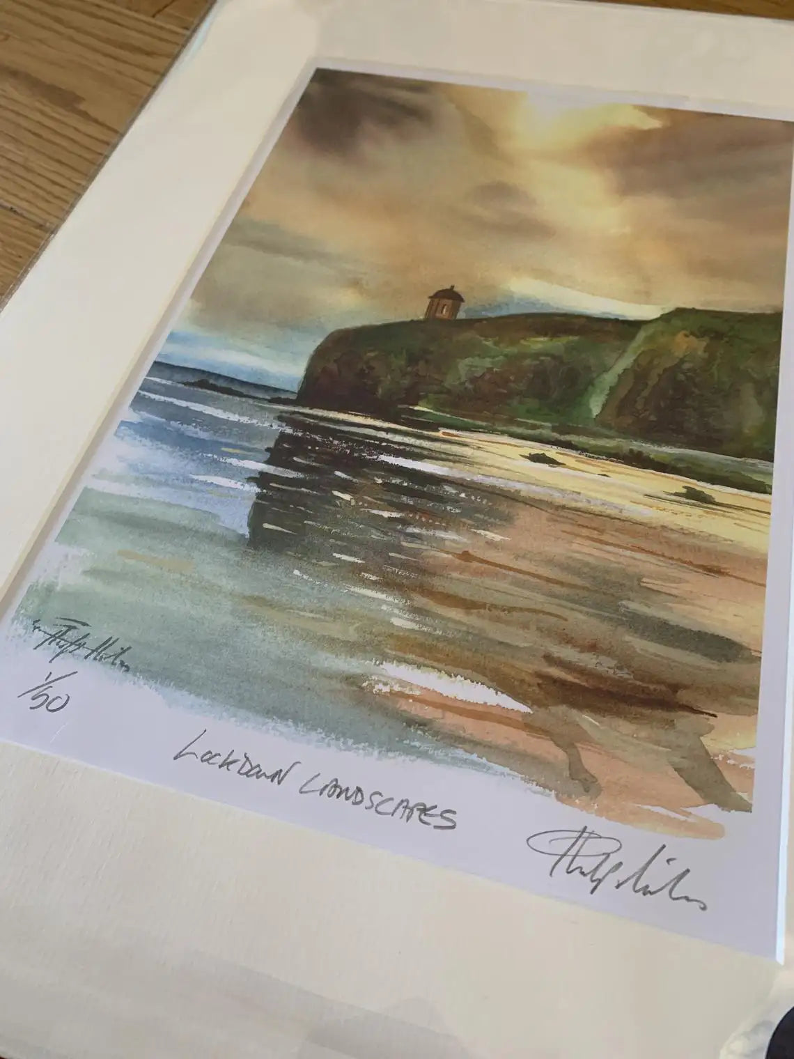 Mussenden Temple, Watercolour painting, Benone Beach, Northern Ireland, Ireland, Print, House, Wedding gift, Christmas Gift, landscapes