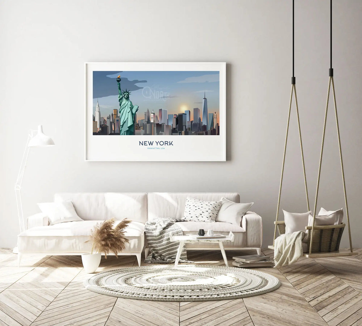 New York, Manhattan, Art Print Travel Poster,  USA, Ireland, Travel Print, Wedding gift, Christmas Gift, landscapes